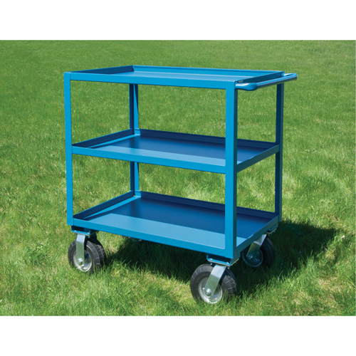 Outdoor Shelf Cart, 3 Tiers, 24" W x 39" H x 39" D, 1200 lbs. Capacity Industrial Sales