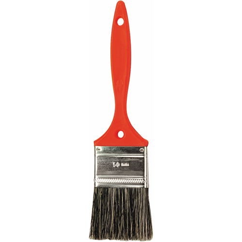 Go Paint Brush, Natural Bristles, Plastic Handle, 1" Width Industrial Sales