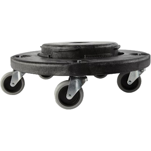 Brute&reg; Dolly, Polyethylene, Black, Fits: 20 - 55 US Gal. Industrial Sales