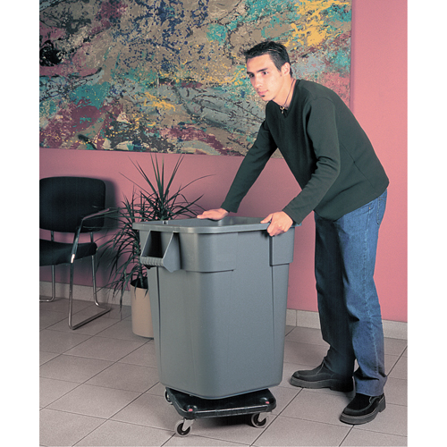 Square BRUTE&reg; Dollies, Polyethylene, Black Industrial Sales