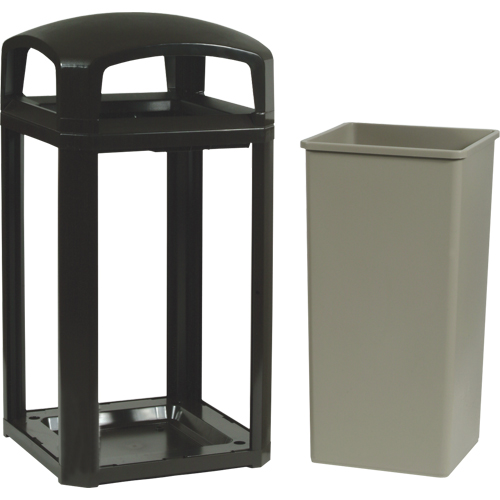 Landmark Series&reg; Classic Container Frame With Rigid Liner, Plastic, 50 US gal. Industrial Sales