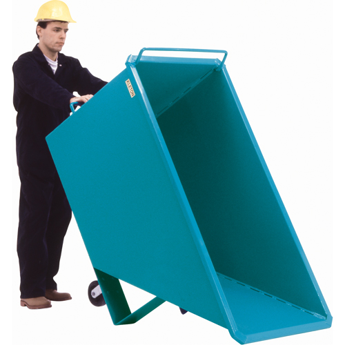 Chariot basculeur en acier, Acier, 1 vg³, Capacit&eacute; de charge de 2000 lb Industrial Sales