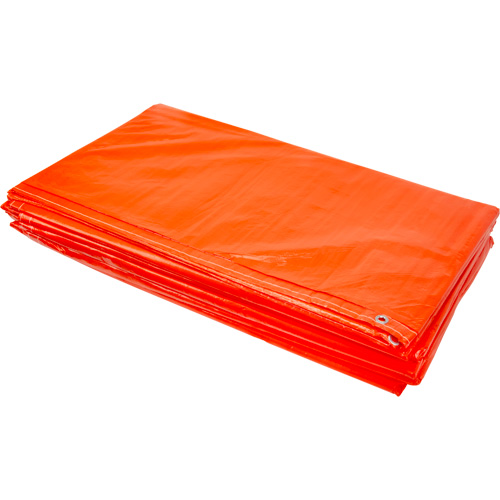 Insulated Tarps, Polyethylene, Orange, 20' x 12' x 8 mils Industrial Sales