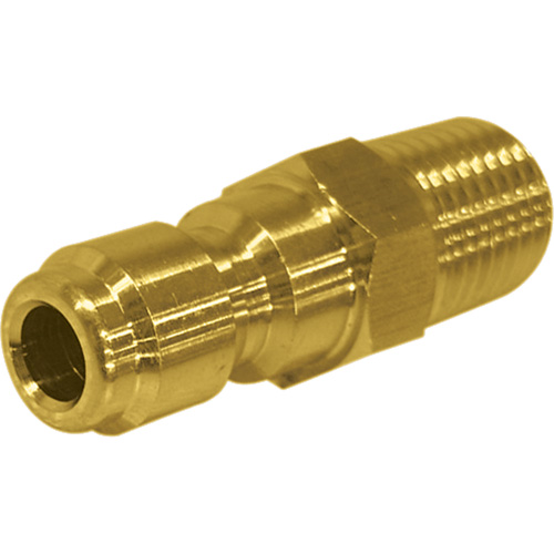 1/4" Male Brass Plated Quick Disconnect Plug Industrial Sales