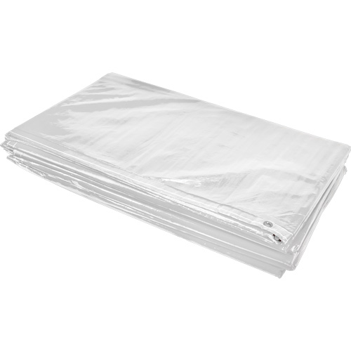 Insulated Tarp, Polyethylene, White, 20' x 12' x 8 mils Industrial Sales
