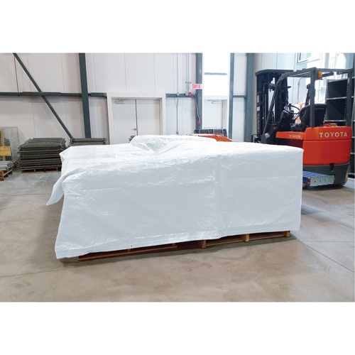Insulated Tarp, Polyethylene, White, 20' x 12' x 8 mils Industrial Sales