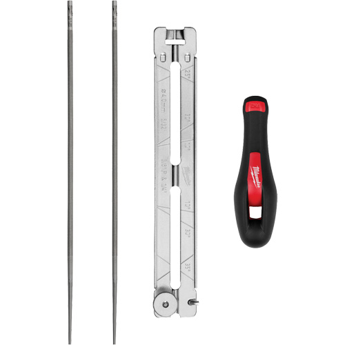 Ensemble pour affûtage de chaîne de scie de 5/32” de 4 morceaux Industrial Sales