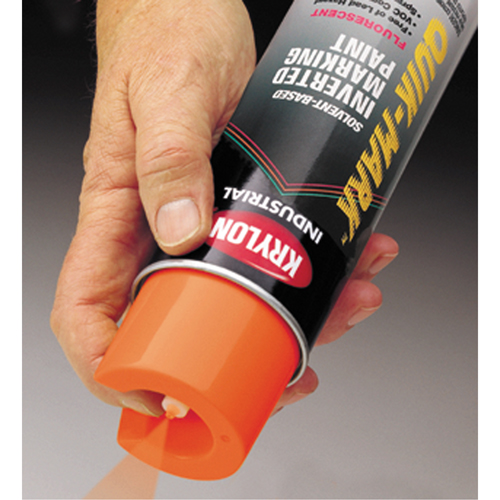 Industrial Quik-Mark Solvent-Based Inverted Marking Paint, 17 oz., Aerosol Can Industrial Sales
