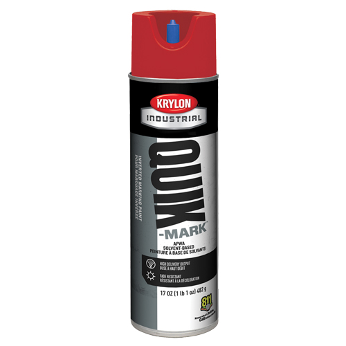 Peinture de marquage industrielle invers&eacute;e &agrave; base de solvant Quik-Mark, 17 oz, Canette a&eacute;rosol Industrial Sales