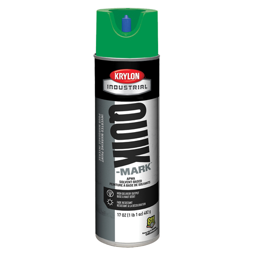 Peinture de marquage industrielle invers&eacute;e &agrave; base de solvant Quik-Mark, 17 oz, Canette a&eacute;rosol Industrial Sales