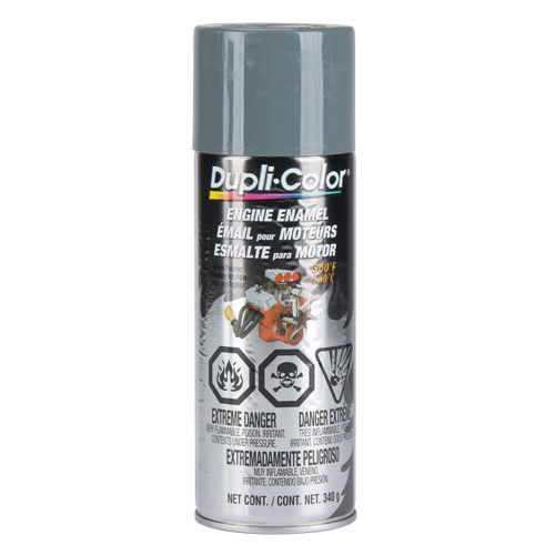 Engine Enamel Paint with Ceramic, New Ford Grey, Gloss, 12 oz., Aerosol Can Industrial Sales