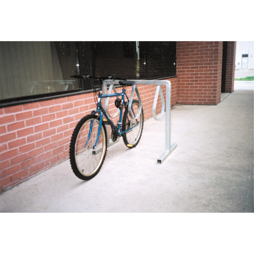Style Bicycle Rack, Galvanized Steel, 6 Bike Capacity Industrial Sales