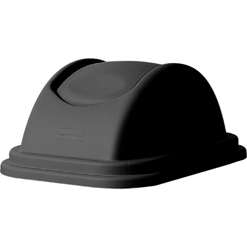 Couvercles pour corbeilles &agrave; papier en plastique, Couvercle bomb&eacute;/Couvercle &agrave; battant, Plastique, Convient aux contenants 16" x 11-5/8" Industrial Sales