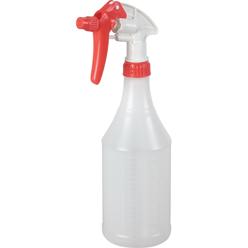 Round Spray Bottle with Trigger Sprayer, 24 oz. Industrial Sales