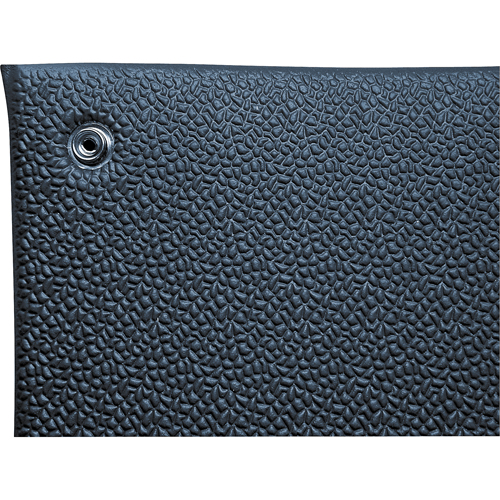 Comfort-King Anti-Static Matting, 4' W x 60' L x 3/8" T, Pebbled, Blue Industrial Sales