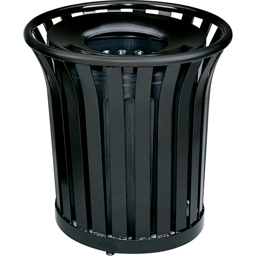 Contenant pour d&eacute;chets sans couvercle Americana Series, Acier, 36 gal. US Industrial Sales