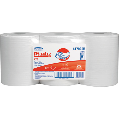 Chiffons industriels de qualit&eacute; sup&eacute;rieure X70 WypAll, Robuste, 13-2/5' lo x 9-4/5" la Industrial Sales