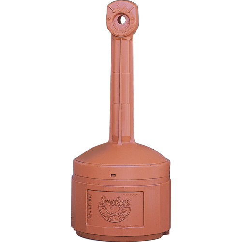 Cendriers Smoker's Cease-Fire, Sur pied, Plastique, Capacit&eacute; 4 gal. US, Hauteur 38-1/2" Industrial Sales
