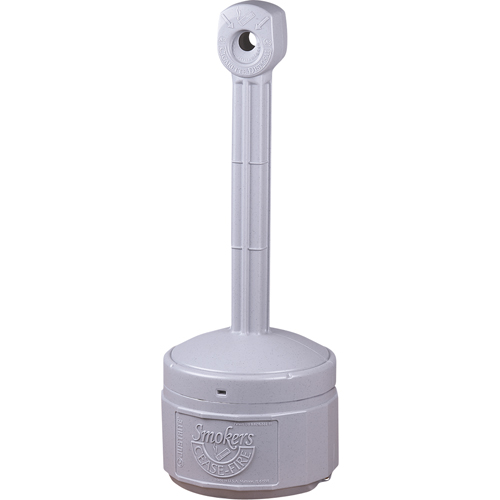 Cendriers Smoker's Cease-Fire, Sur pied, Plastique, Capacit&eacute; 1 gal. US, Hauteur 30" Industrial Sales