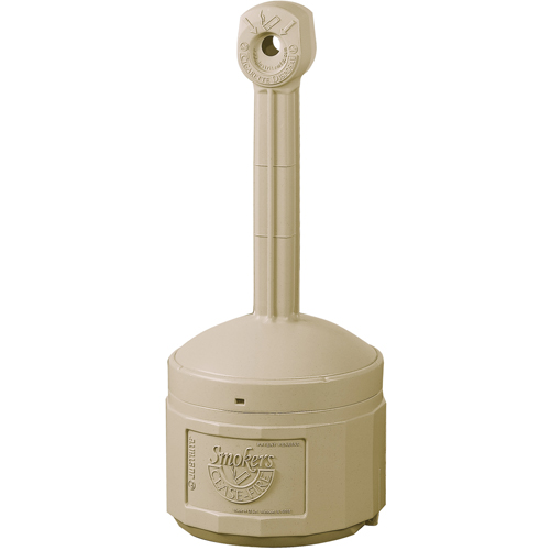 Cendriers Smoker's Cease-Fire, Sur pied, Plastique, Capacit&eacute; 1 gal. US, Hauteur 30" Industrial Sales