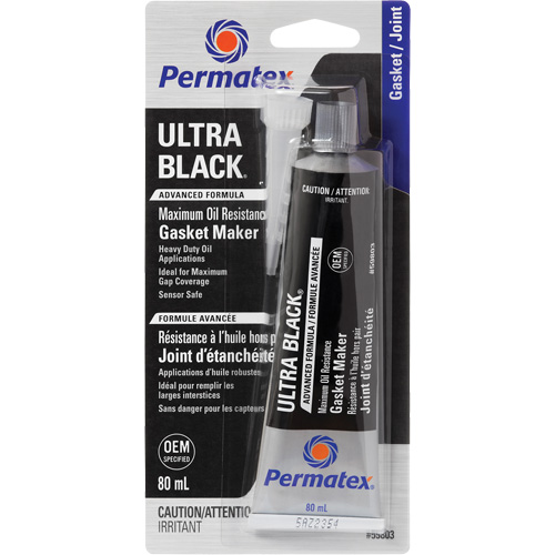 Ultra Black&reg; Gasket Maker, Tube, Black Industrial Sales