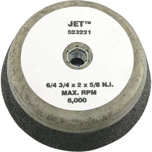 Meule boisseau &agrave; liant de r&eacute;sine, 4" x 2", Arbre 5/8"-11NC, Type 11 Industrial Sales