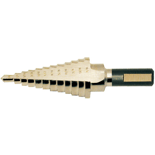Foret &eacute;tag&eacute; de super premi&egrave;re qualit&eacute;, 1/8" - 1/2", Incr&eacute;ments de 1/32", Acier rapide Industrial Sales