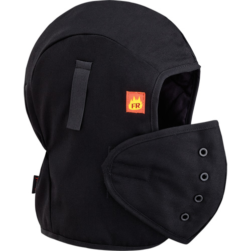 566A Doublure matelass&eacute;e FR pour casque, Noir, Coton Industrial Sales
