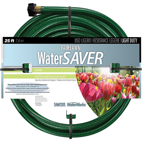Fairlawn Watersaver Light Duty Garden Hoses, Nylon, 1/2" dia. x 25' Industrial Sales