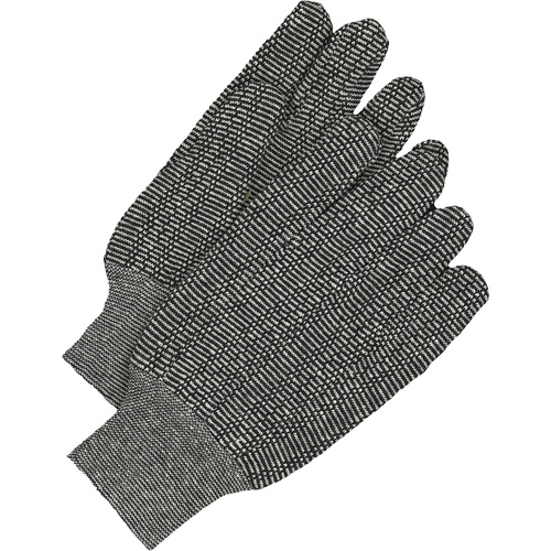 Gants en jersey classiques, Taille unique, Poivre et sel, Non doubl&eacute;, Poignet en tricot Industrial Sales