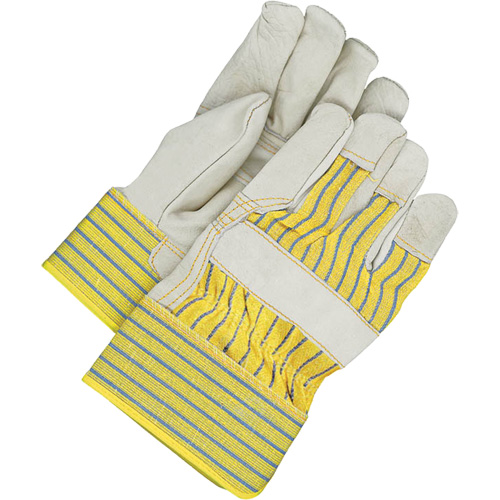 Fitters Gloves with Patch Palm, One Size, Grain Cowhide Palm, Fleece Inner Lining Industrial Sales