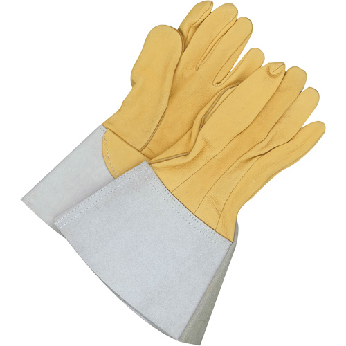 Gander Brand Reverse Grain TIG Welder Gloves, Grain Deerskin, Size 9 Industrial Sales