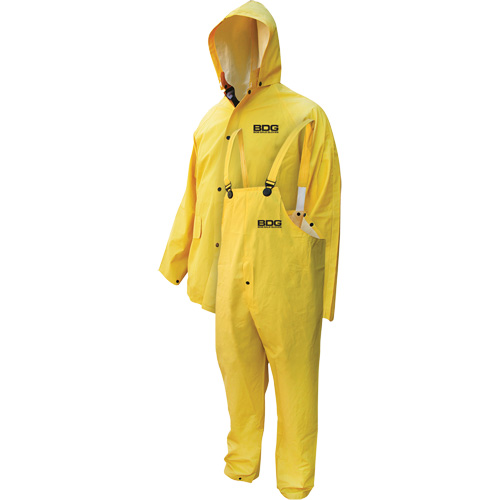 Deny 3-Piece FR Rainwear Suit, Small, Yellow Industrial Sales