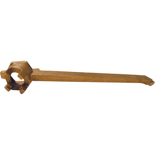 Cl&eacute; pour obturateur de baril, Poign&eacute;e 12", Bronze Industrial Sales