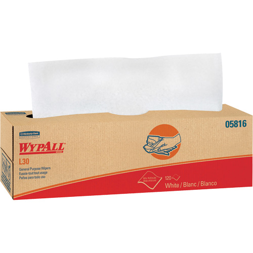 Essuie-tout &agrave; usage g&eacute;n&eacute;ral L30 WypAll, Tout usage, 16-2/5" lo x 9-4/5" la Industrial Sales