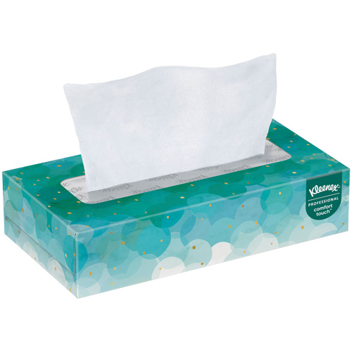 Kleenex&reg; Facial Tissue, 2 Ply, 7.8" L x 8.3" W, 100 Sheets/Box Industrial Sales