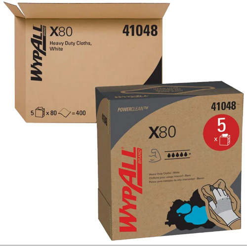 WypAll&reg; X80 Extended Use Cloths, Heavy-Duty, 16-4/5" L x 9" W Industrial Sales