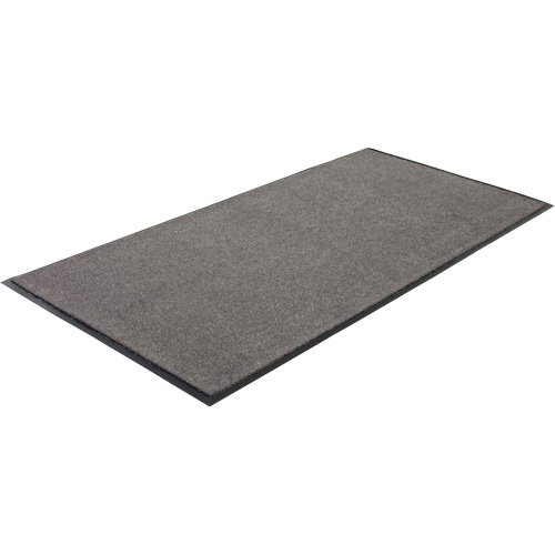 Tapis Poly-Tuft, Essuie-pieds, 4' x 6' x 5/16", Charbon Industrial Sales