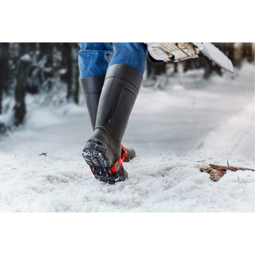 Mid-Sole Ice Cleats, Tungsten Carbide, Stud Traction, One Size Industrial Sales
