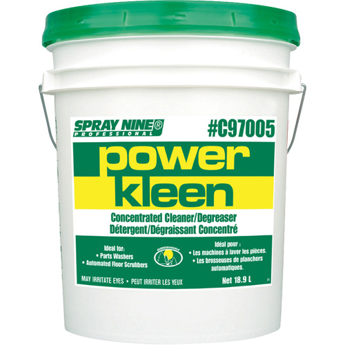 Produit nettoyant pour nettoyeur de pi&egrave;ces Power Kleen, 20 L, Seau Industrial Sales