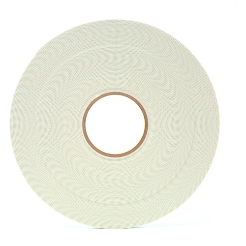 Double-Coated Urethane Foam Tape, 33 m (108') L x 12.7 mm (1/2") W, 62 mils, Urethane Industrial Sales