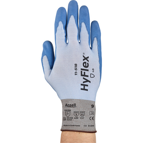 Gants Hy-Flex 11-518, Taille Petit/7, Calibre 18, Rev&ecirc;tement Polyur&eacute;thane, Enveloppe en Dyneema, ASTM ANSI niveau A2/EN 388 niveau B Industrial Sales