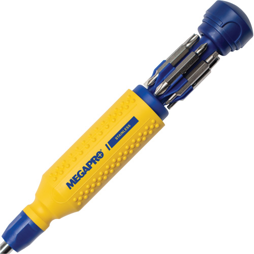 Tournevis multi embouts en acier inoxydable Original 15-en-1, 8-37/50" lo, Prise Textur&eacute; Industrial Sales