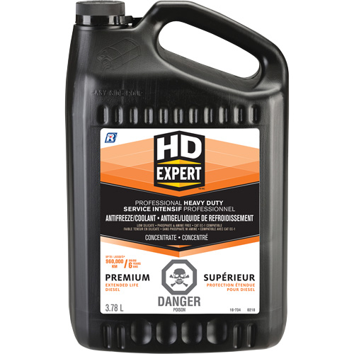 Antigel/liquide de refroidissement concentr&eacute; pour dur&eacute;e de vie prolong&eacute;e pour moteur diesel Turbo Power, 3,78 L, Gallon Industrial Sales