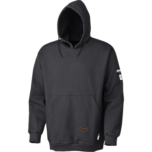 335 Chandail &agrave; capuche ignifug&eacute;, Hommes, Grand, Noir, 22 cal/cm² Industrial Sales