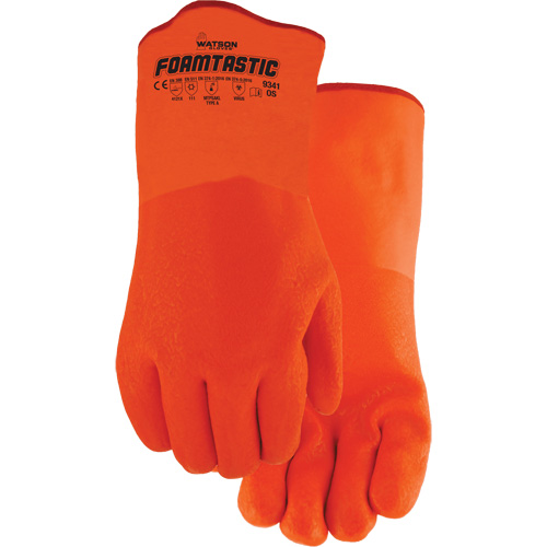 Foamtastic Gloves, One Size, PVC Coating, Foam Shell Industrial Sales