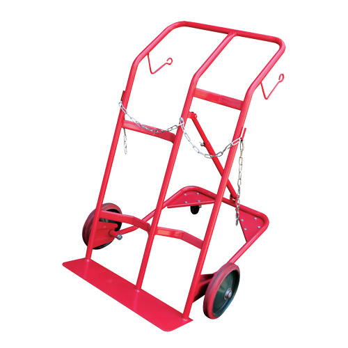 Chariot pour bouteilles, Roues Caoutchouc moul&eacute;, Base de 25-1/2"la x 7"lo, 350 lb Industrial Sales