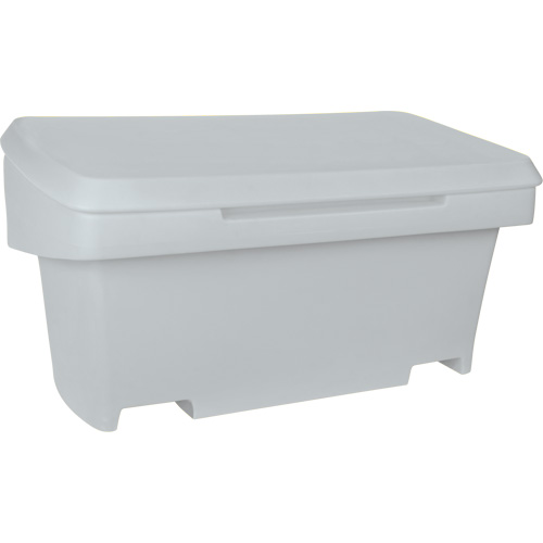 Heavy-Duty Outdoor Salt and Sand Storage Container, 24" x 48" x 24", 10 cu. Ft., Grey Industrial Sales