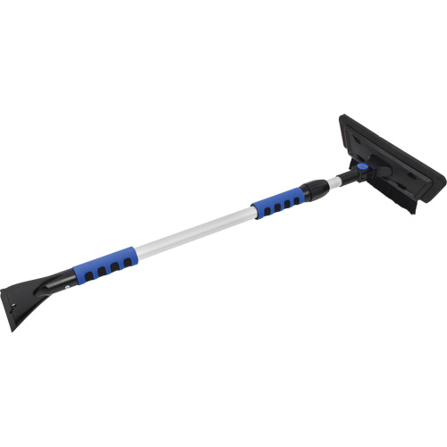 Brosse &agrave; neige, T&eacute;lescopique, lame Mousse de CAV/E, 48" Longueur, Noir/Bleu Industrial Sales