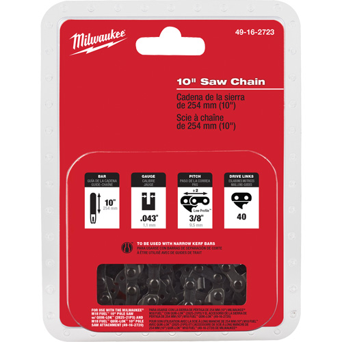 Chaîne de scie M18 Fuel 10" Industrial Sales